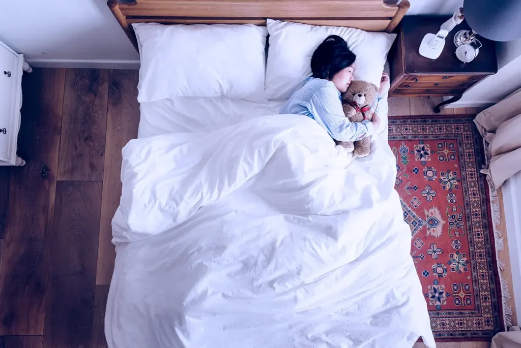 punaise de lit cahées dans la chambre à couché